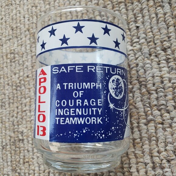 Vintage Apollo 11 1969 Man on the Moon Vintage Glasses NASA Space Program - Picture 7 of 10